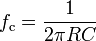 RC 电路实现的一个低通电子滤波器设计及实例分析,f_mathrm{c} = {1 over 2 pi R C },第5张