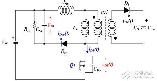 浅析开关模式电源的谐振坐标方法,传统反激式转换器,第2张