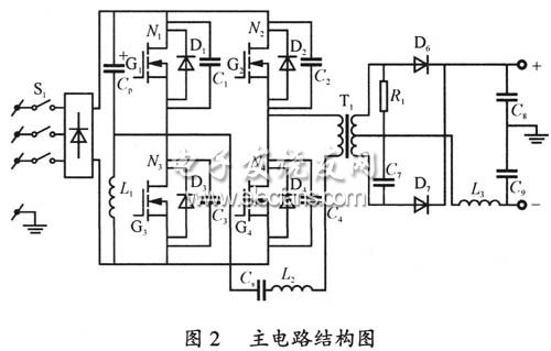 基于DSC的数字脉冲MIG弧焊逆变电源设计,基于DSC的数字脉冲MIG弧焊逆变电源主电路,第3张