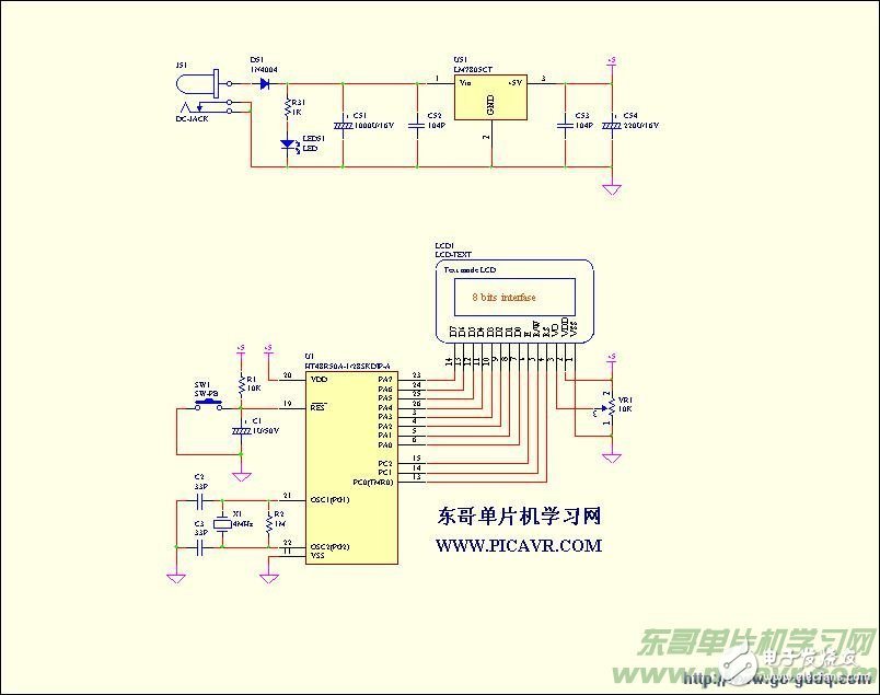 基于HT48R50A的LCD显示程序,基于HT48R50A的LCD显示程序,第2张