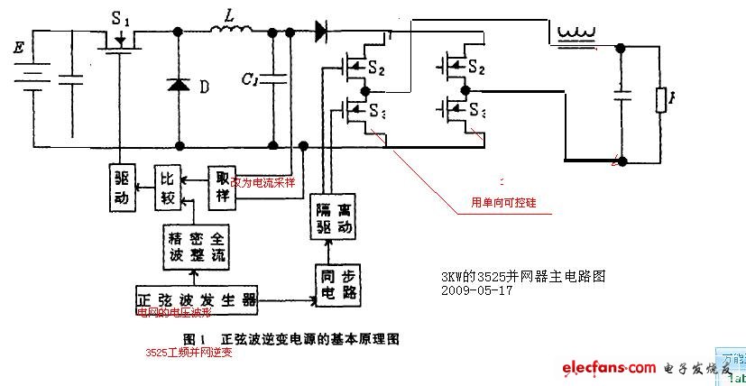 简单的纯硬件并网逆变器制作,这是一张缩略图，点击可放大。按住CTRL，滚动鼠标滚轮可自由缩放,第2张