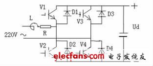 大功率区域照明LED驱动电源方案,图2 PWM 整流电路原理图,第3张