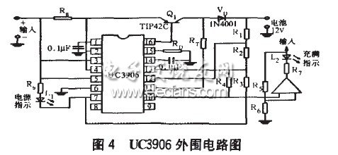 基于UC3906的太阳能充电控制器设计方案,UC3906的外围充电电路,第5张