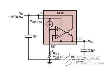 新一代线性变压器的全新应用浅析,LT3080的基本工作原理,第2张