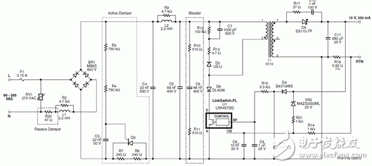 Powerint LNK460KG元件最少的T8 20W85VLED驱动方案,6.gif,第4张