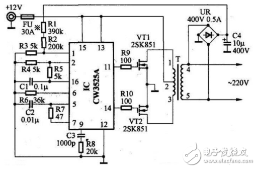 升压器12v升220v电路图（八款电路原理图详解）,升压器12v升220v电路图（七款电路原理图详解）,第3张