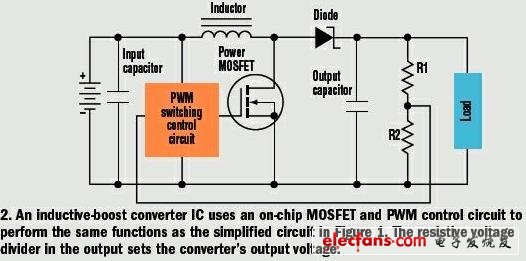 电感型升压DCDC转换器的使用常识,图2 实际的电感型DC-DC转换器电路,第3张
