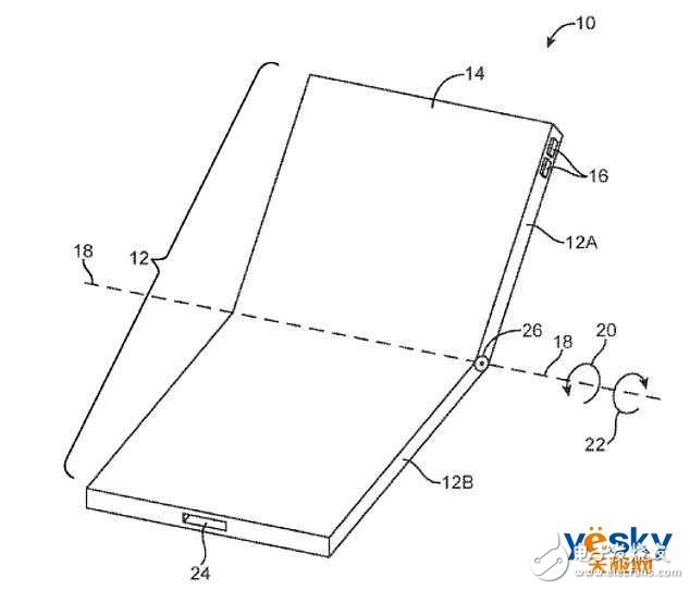 苹果折叠屏专利曝光将不同于华为的横向折叠设计而采用了纵向折叠,苹果折叠屏专利曝光将不同于华为的横向折叠设计而采用了纵向折叠,第2张