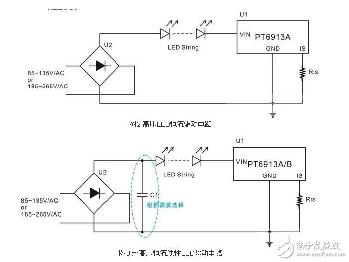 基于PT6913非隔离高压LED驱动IC方案,LED驱动,第3张