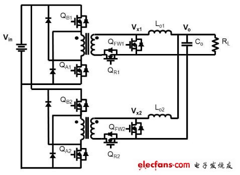 改进交错式DCDC转换器,双相交错式双开关正向转换器,第2张