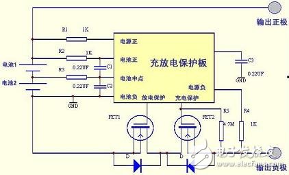 充电电路没有简单事，浅谈如何执行高效率设计,两节锂电池的充放电保护电路,第2张