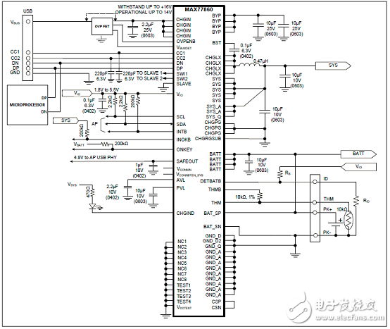 开关模式降压充电器MAX77860解决方案,第4张