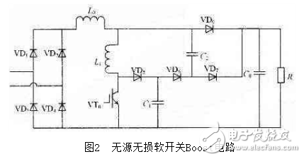 无源软开关Boost电路图, 软开关PFC电路的倍频感应电源的设计与仿真,第3张