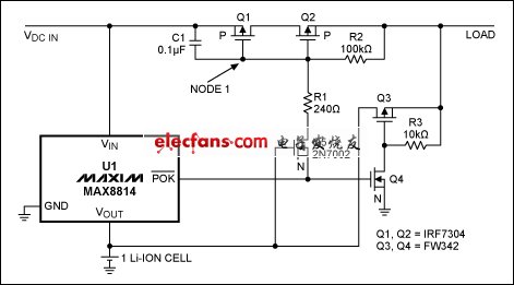 Batterycharger load switch approximates ideal diode,第2张