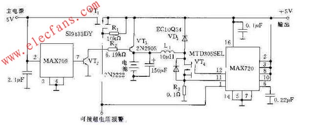 5V1A的不间断直流稳压电源电路,第2张