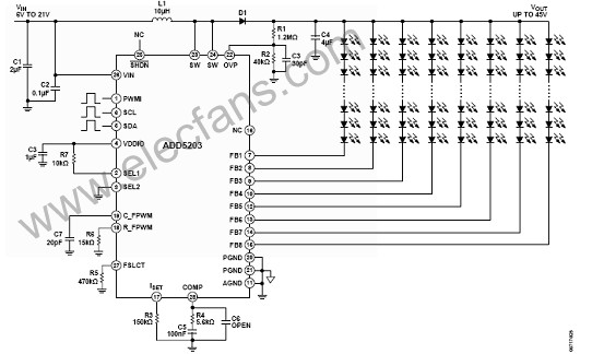 AD5203设计的8串白光LED驱动方案,第3张