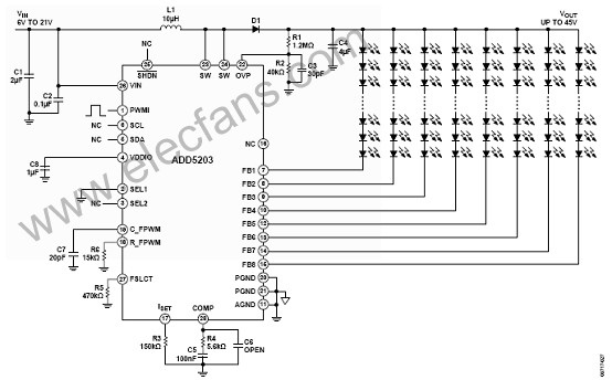 AD5203设计的8串白光LED驱动方案,第5张