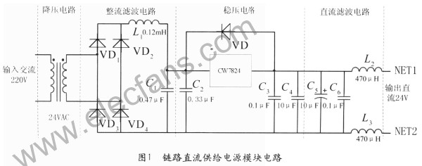 Pyxos嵌入式网络中链路供给电源模块的设计,第2张