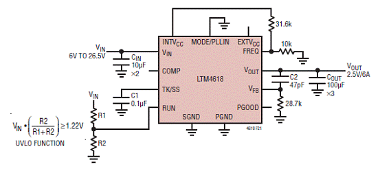 基于LTM4618设计的带跟踪的6A DC电源稳压技术,第4张