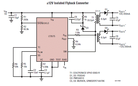 基于LT3575设计的隔离反激型电源转换技术,第4张
