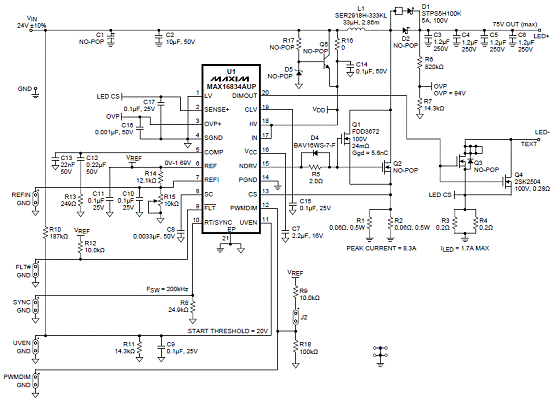 基于MAX16834设计的112W升压LED驱动器技术,第9张