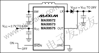 MAX8570系列LCD升压转换器,第2张