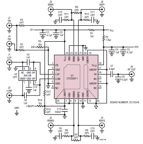 基于LTC5588-1设计的0.2-6GHz直接变换调制解决,第6张