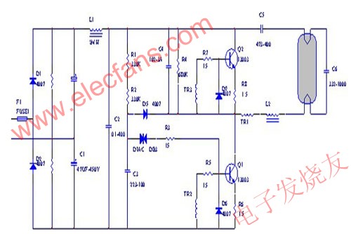 110V节能灯电子镇流器设计,第3张