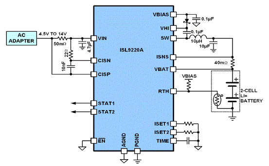 基于ISL9220（A）设计的锂离子电池通用充电方案,第5张