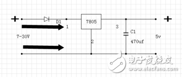 在7805稳压电路中电容该如何选择？,在7805稳压电路中电容该如何选择？,第5张