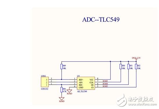 AD芯片TLC549采集模拟信号实验,AD芯片TLC549采集模拟信号实验,第3张