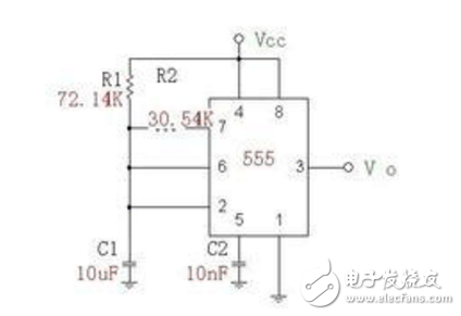 怎么利用555定时器产生1hz脉冲的方波发生器,怎么利用555定时器产生1hz脉冲的方波发生器,第4张