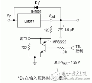 LM317稳压器介绍、引脚图、参数、工作原理及应用电路图,LM317稳压器介绍、引脚图、参数、工作原理及应用电路图,第8张