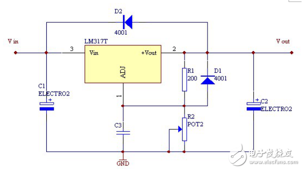 LM317稳压器介绍、引脚图、参数、工作原理及应用电路图,LM317稳压器介绍、引脚图、参数、工作原理及应用电路图,第12张