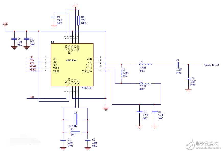 无线模块nrf24l01中文资料_引脚图及引脚定义_电路原理及实例,无线模块nrf24l01中文资料_引脚图及引脚定义_电路原理及实例,第5张