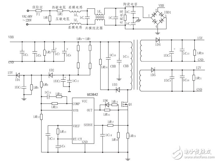 一种基于UC3842应用电路的设计与实现,基于UC3842应用电路设计,第3张