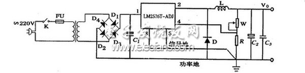 单片降压式开关稳压器LM2576-ADJ及其应用,第5张