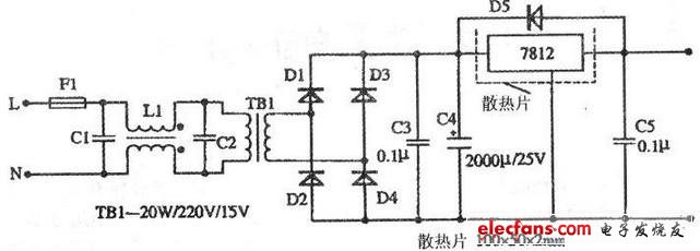 用废旧电子节能灯巧作小功率线性稳压电源,用废旧电子节能灯巧作小功率线性稳压电源,第2张