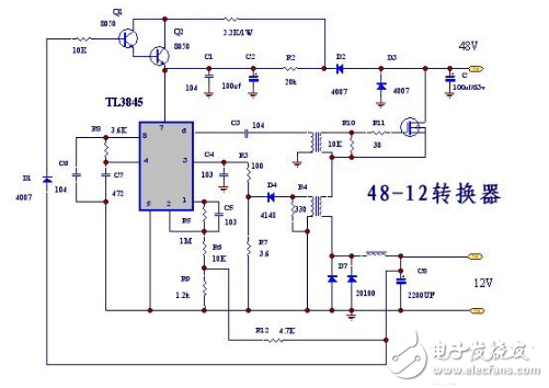 48v转12v转换器电路图（五款48v转12v转换器电路原理图详解）,48v转12v转换器电路图（五款48v转12v转换器电路原理图详解）,第7张