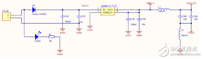 AMS1117稳压电路图（1.2v、1.8v、3.3v、5v）,AMS1117稳压电路图（1.2v、1.8v、3.3v、5v）,第2张