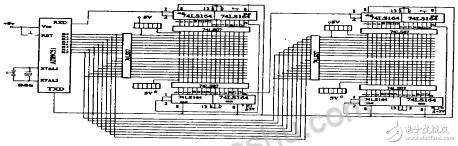 AT89C51单片机与74LS164动态显示接口,AT89C51单片机与74LS164动态显示接口,第4张