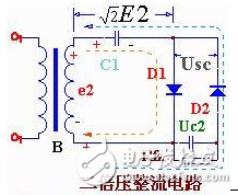 直流二倍压整流电路图（多谐振荡电路时基电路NE555变压器）,直流二倍压整流电路图（多谐振荡电路/时基电路NE555/变压器）,第7张