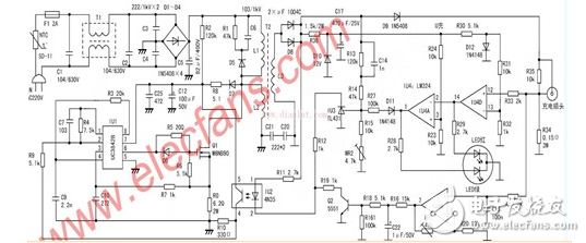 3842充电器电路图大全（UC3842lm324KA3842充电器电路详解）,3842充电器电路图大全（UC3842/lm324/KA3842充电器电路详解）,第4张