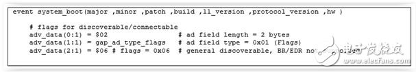 基于蓝牙的Beacon技术纯干货 量身定做自己的专属Beacon,图2 –在system_boot事件处理器中定义flags广播类型,第3张