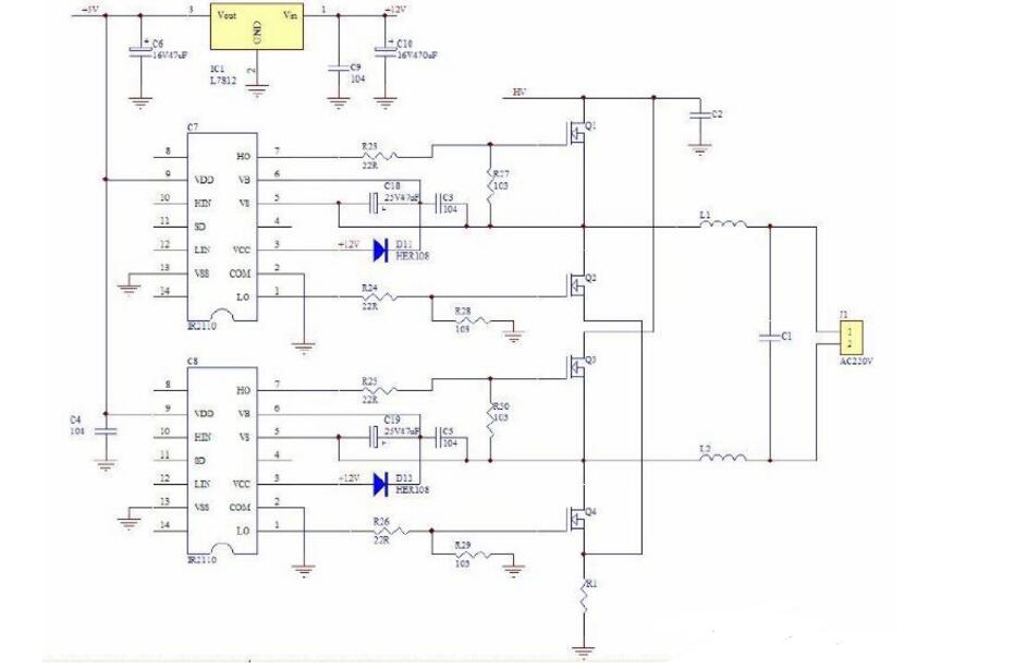 高频逆变器后级电路图原理,高频逆变器后级电路图原理,第2张