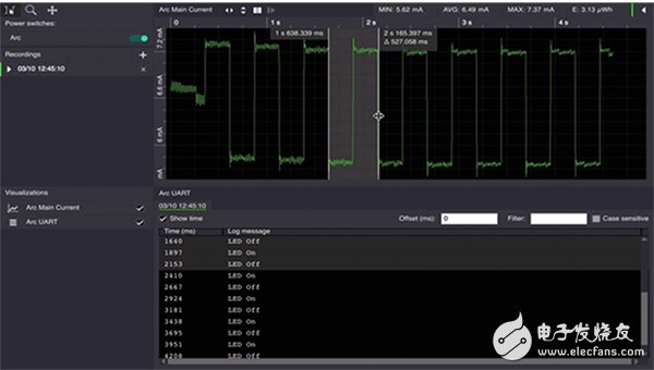 探讨可用于优化物联网设计能耗的最新技术,Otii Arc的图像可以设置为接收UART日志消息,第4张