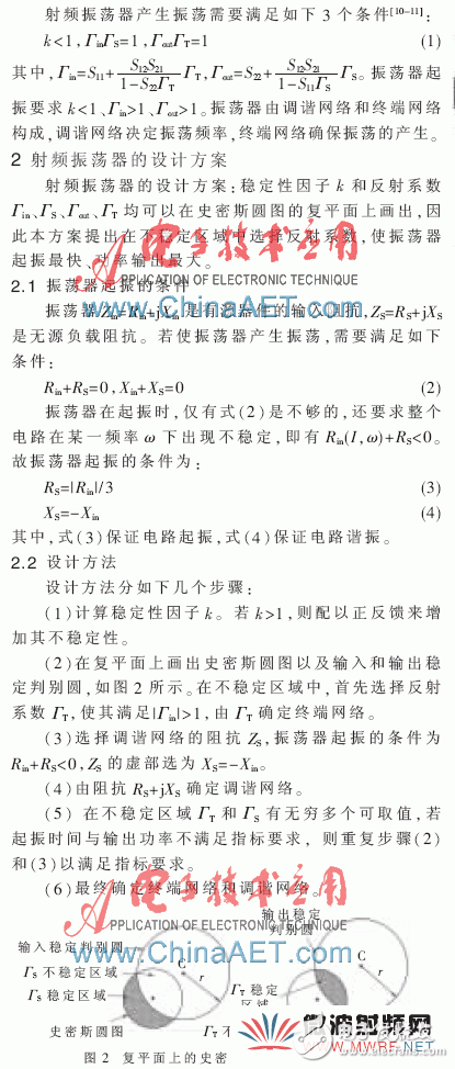 基于复平面圆图的RFID振荡器设计方法研究,基于复平面圆图的RFID振荡器设计方法研究,第2张