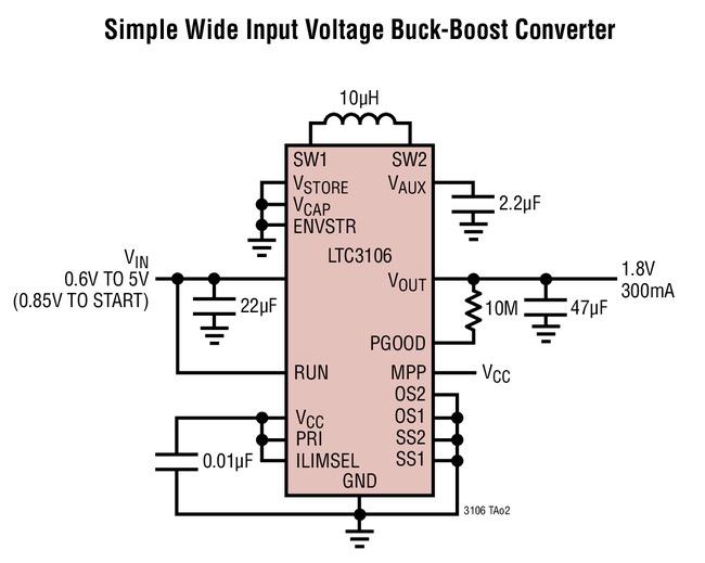 LTC3106 简单的宽输入电压降压-升压型转换器,第2张