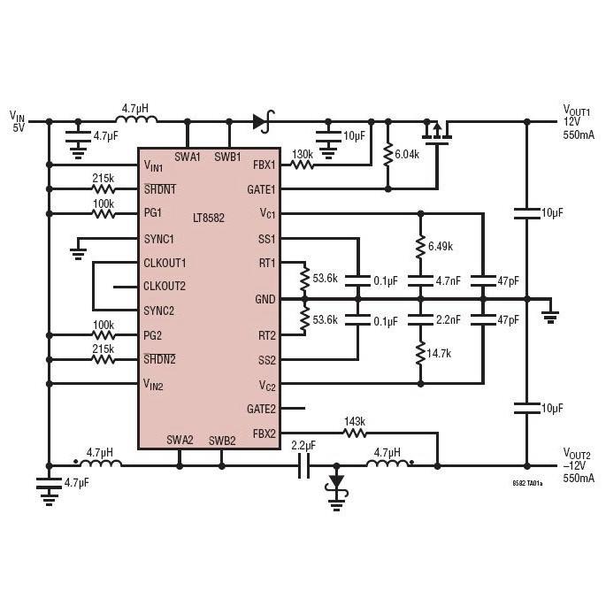 双独立通道PWM DCDC转换器LT8582,双独立通道PWM DC/DC转换器LT8582 ,第2张