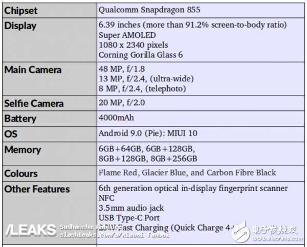 红米K20配置曝光搭载骁龙855平台最高支持8GB+256GB存储组合,红米K20配置曝光搭载骁龙855平台最高支持8GB+256GB存储组合,第2张